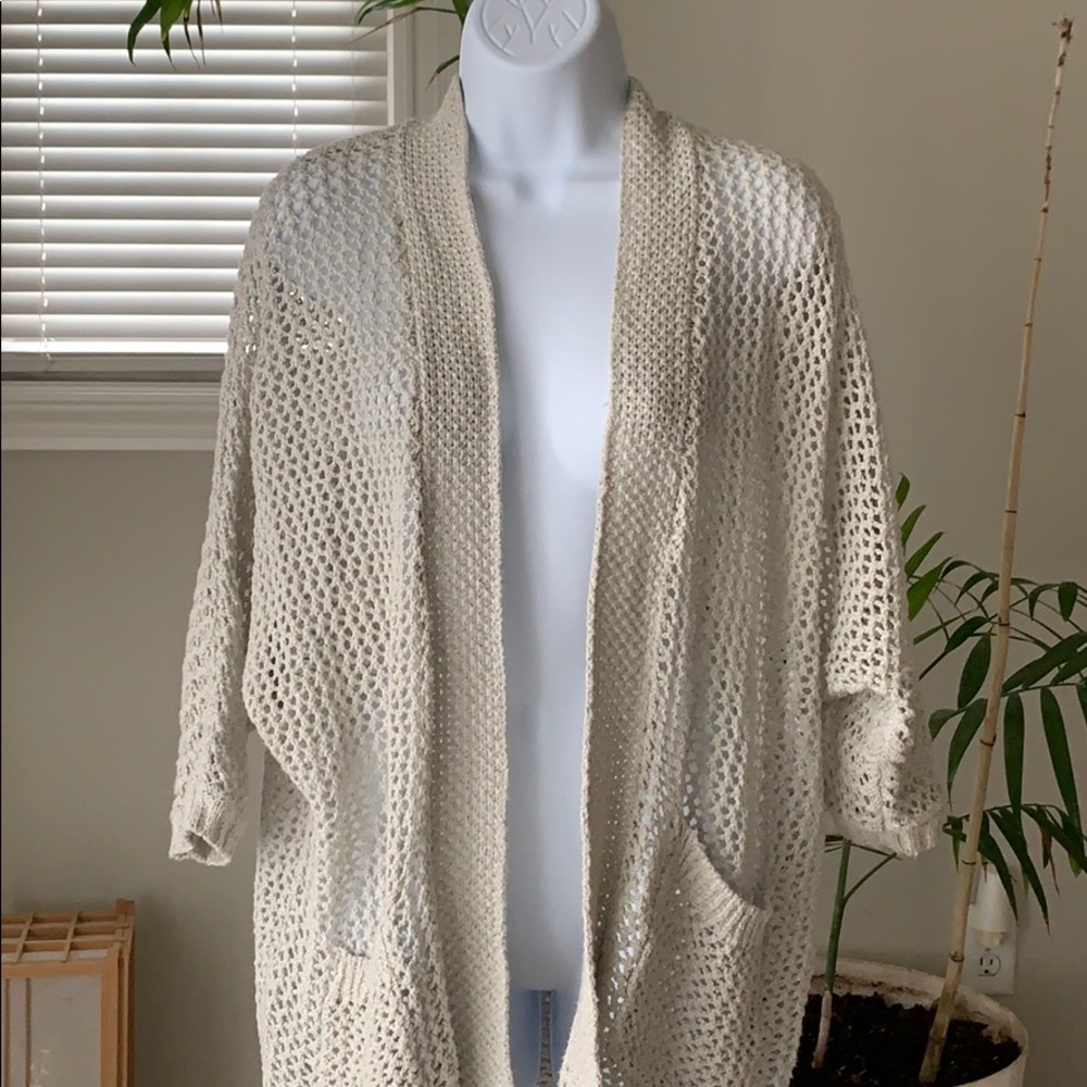 UO Beige knit cardigan